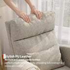 Modern Soft Rocking Chair with Pillow & Side Pockets, for Living Room, Bedroom