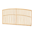 Malvina Modern Bohemian Natural Rattan Wall-mountable Headboard-Queen