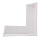 Tobin Traditional Solid Wood Backless Storage Corner Nook Breakfast Bench Cushion White - Linon