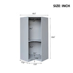 Polygon Corner Wardrobe with 2-Doors