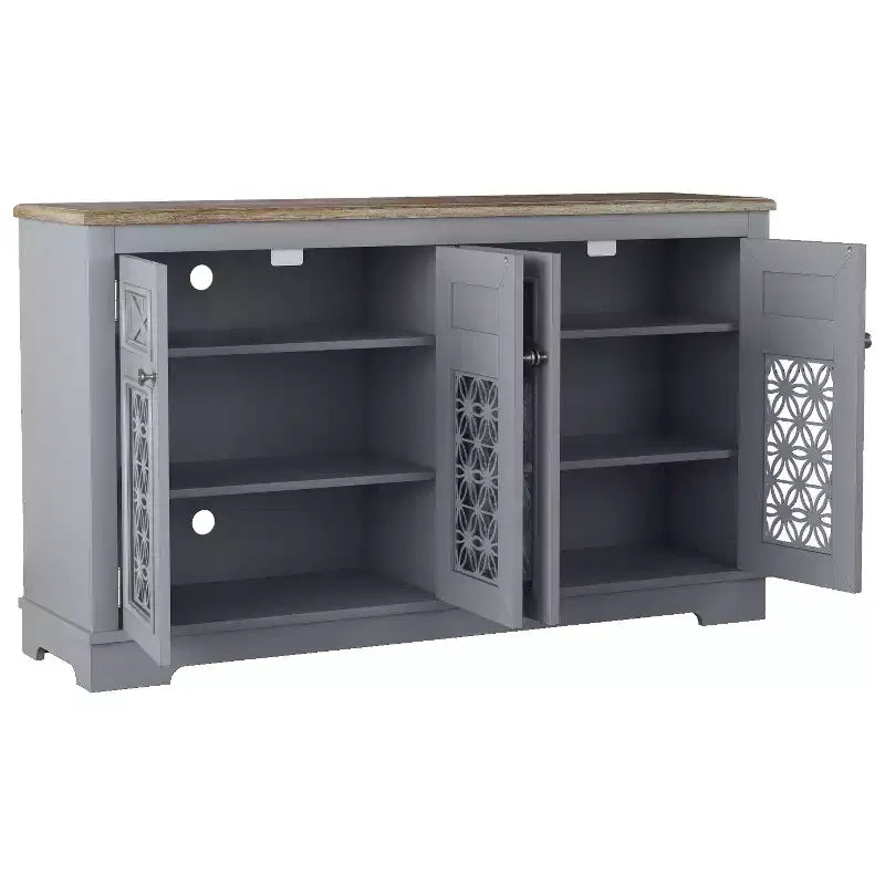 Festivo 57 Vintage Storage Accent Buffet Sideboard Cabinet