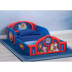 Delta Children Plastic Sleep and Play Toddler Kids Bed with Attached Guardrails - PAW Patrol