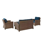 Bradenton 4pc Outdoor Wicker Conversation Set - Crosley