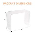 COZONY Modern Acrylic Console Table, Transparent Narrow Side Table, Compact Entryway Accent, Durable & Lightweight, for Living Room or Dining Room