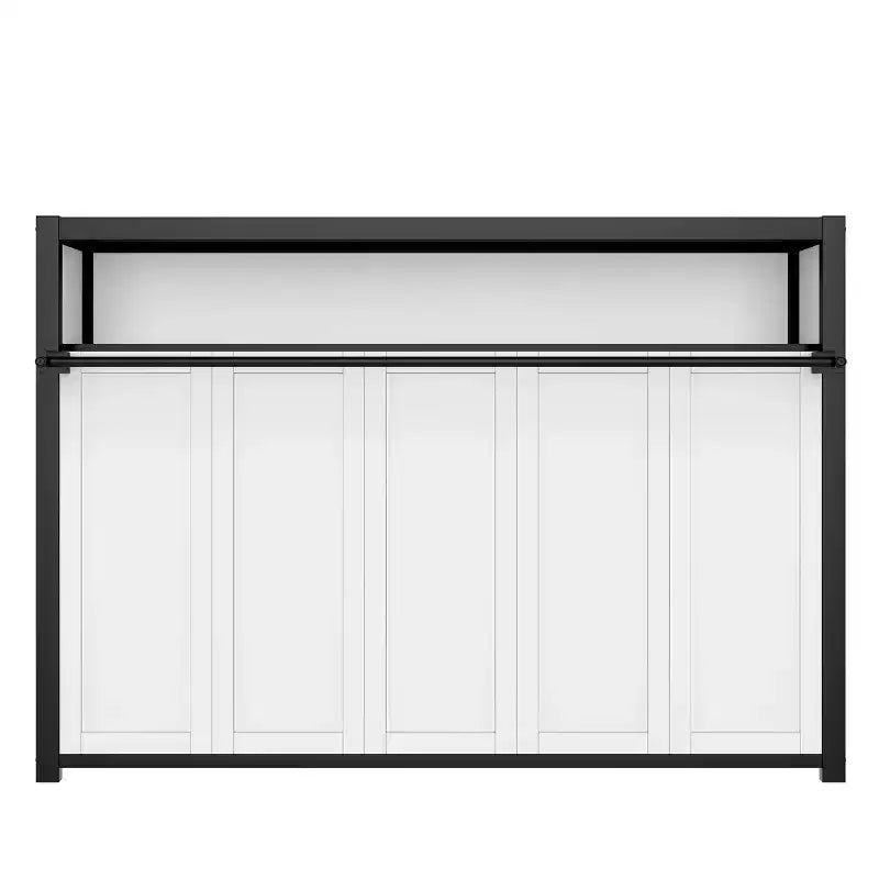 Twin Size Murphy Bed with Shelves, Metal Wall Bed with Foldable Design for Small Space