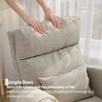 Modern Soft Rocking Chair with Pillow & Side Pockets, for Living Room, Bedroom