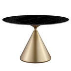 Morden Fort Modern Luxury 5- Piece Round Dining Table and Chair Set