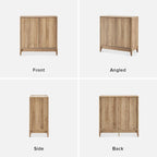 Mopio Brooklyn Storage Cabinet, Modern Farmhouse Entryway Accent Cabinet, Buffet Sideboard, Credenza