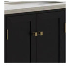 36 Inch Bathroom Vanity with Ceramic Sink Bathroom Storage Cabinet with 2 Doors amd 3 Drawers 2 Doors