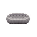 2-Seat Bubble Curved Lazy Sofa Honeycomb Shaped with 3D Textile Fabric for Living Room Salon Apartment