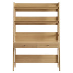 Office Desk with Bookshelf and Storage Drawers