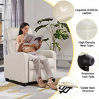 Yaheetech Set of 2 Modern PU Leather Recliner Sofas for Living Room, Bedroom