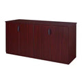 Regency 72 Legacy Office Storage Cabinet Buffet Mahogany: Wood Frame, 4-Door, 4-Shelf Printer Stand