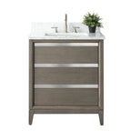 Vanity Art Bathroom Vanity with Ceramic Sink and Engineered Marble Top