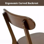 Mid Century Modern Solid Wood Dining Chairs Set of 2, Kitchen Chairs for Dining Room, Restaurant, or Living Room-Panipeachy