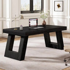 63 Inches Wood Executive Desk, Large Home Office Computer Desk