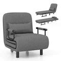 Folding Sleeper Chair Convertible Sofa Bed w/ Adjustable Backrest