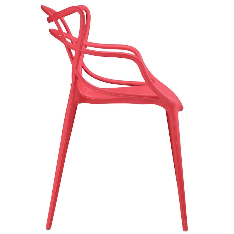 Entangled Plastic 4-piece Chair Set