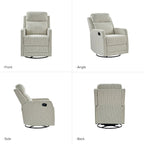 Diana Modern Polyester 360-degree Swivel Rocker Recliner by HULALA HOME