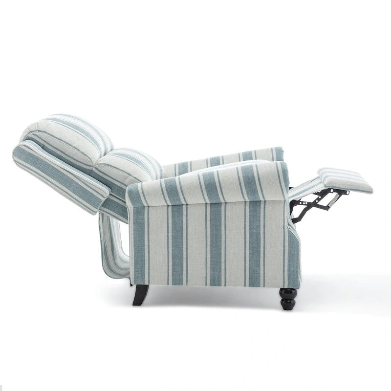 2 Set Modern Padded Seat Recliner Chair with PU Leather/Fabric