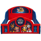 Delta Children Plastic Sleep and Play Toddler Kids Bed with Attached Guardrails - PAW Patrol